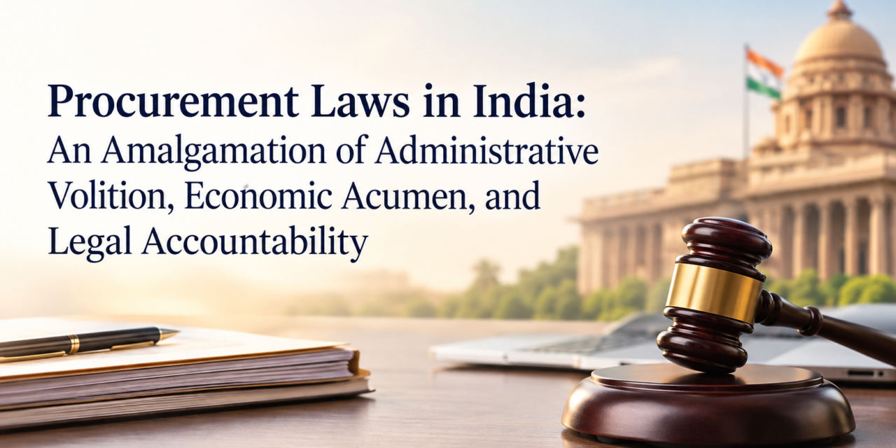Procurement Laws in India: An Amalgamation of Administrative Volition, Economic Acumen, and Legal Accountability